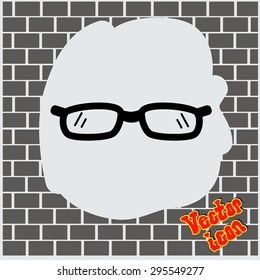 Glasses (eyeglasses) isolated. Vector illustration.