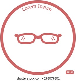 Glasses (eyeglasses) isolated. Vector illustration.