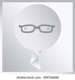 Glasses (eyeglasses) isolated. Vector illustration.