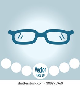 Glasses (eyeglasses) isolated. Vector illustration.