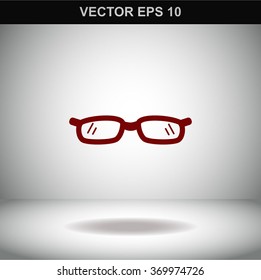 Glasses (eyeglasses) isolated. Vector illustration.