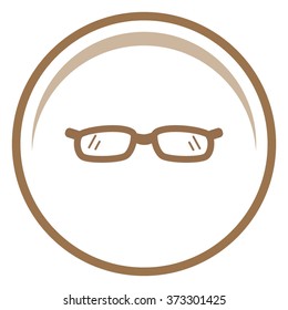 Glasses (eyeglasses) isolated. Vector illustration.