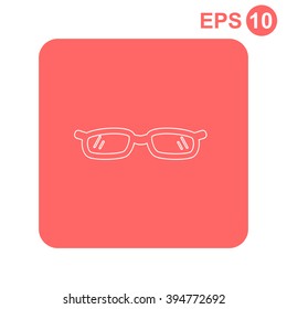 Glasses (eyeglasses) isolated. Vector illustration.