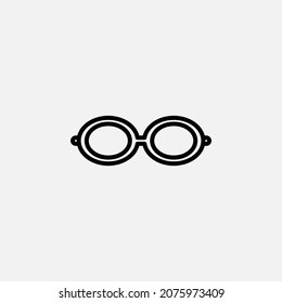 Gafas, icono de línea de anteojos, vector, ilustración, plantilla de logotipo. Idóneo para muchos fines.