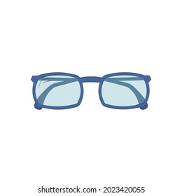 glasses for eyes isolated on white background. Vector flat illustration. Transparent glasses in the picture.
Glasses icon vector, symbol.