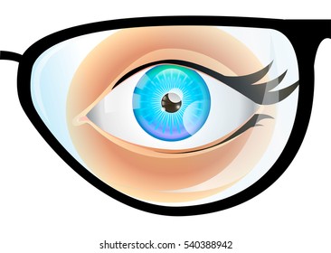 Glasses for eyes, vision correction lenses