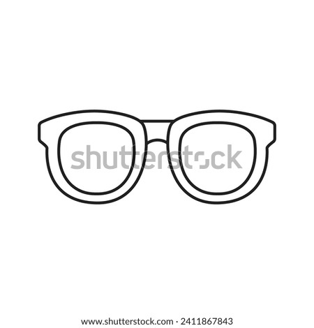 Glasses eyeware emoji vector symbol