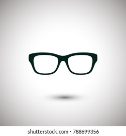 Glasses, eyewear symbol vector icon