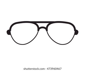 glasses fashion eyewear hipster style accessory vector illustration