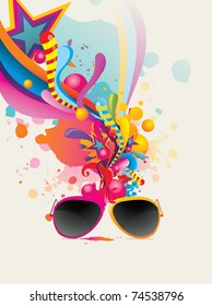 glasses fashion vector