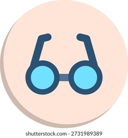 Gläser flacher Kreis Stil Symbol