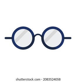 glasses flat clipart vector illustration