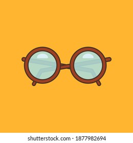 Glasses. Flat design. Illustration. vector eps10