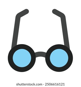 Glasses Flat Icon Design For Personal nad Commercial Use