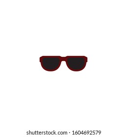 Glasses flat icon. You can be used glasses icon for several purposes like: websites, UI, UX, print templates, promotional materials, info-graphics, web and mobile phone apps.
