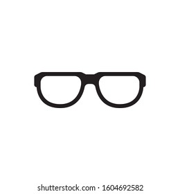 Glasses flat icon. You can be used glasses icon for several purposes like: websites, UI, UX, print templates, promotional materials, info-graphics, web and mobile phone apps.