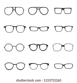 Glasses Flat Icons