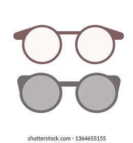 Glasses flat illustration