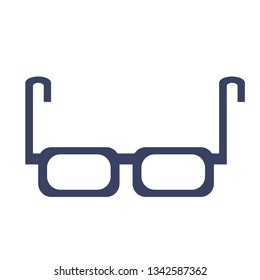 Glasses flat illustration. Home, travel and lifestyle series