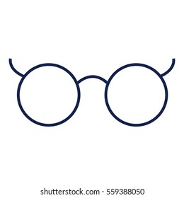 Glasses Flat minimal icon vector