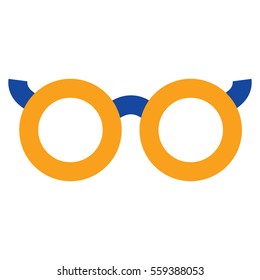 Glasses Flat minimal icon vector
