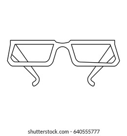 glasses frame icon image 