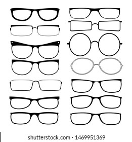 Glasses Frames Black Rim Glasses Vector Stock Vector (Royalty Free ...