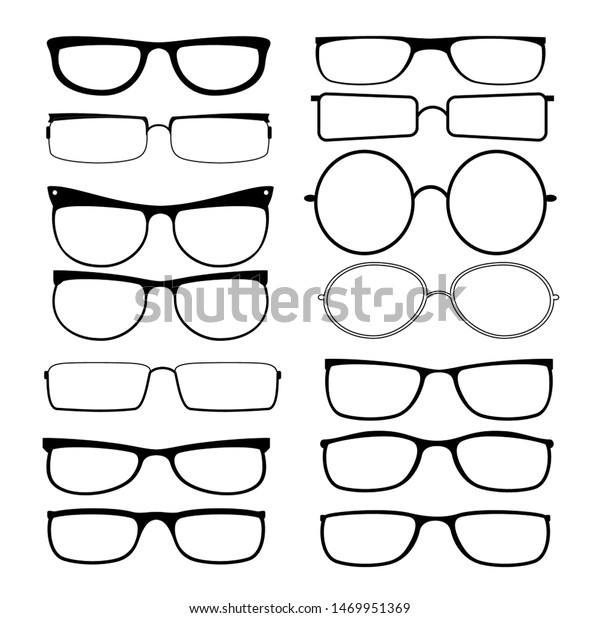 Glasses Frames Black Rim Glasses Vector Stock Vector (Royalty Free ...