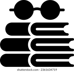 glasses glyph icon illustration vector
