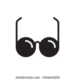 Glasses Glyph Icon Vector Design