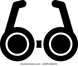 Glasses Glyph Icon Vector Design
