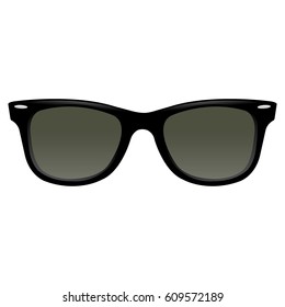 Glasses With Gradient Mesh, Vector Illustration