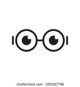 Glasses graphic design template vector isolated illustration