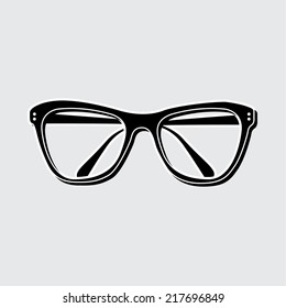 glasses graphic design , vector illustration