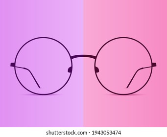 Gafas de medio color y un bonito fondo