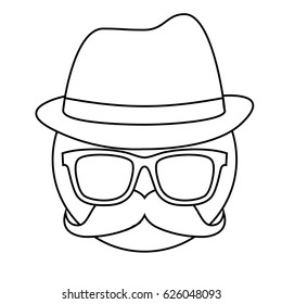 glasses and hat icon