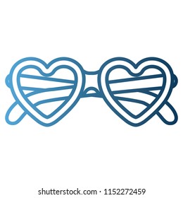 glasses with heart shape