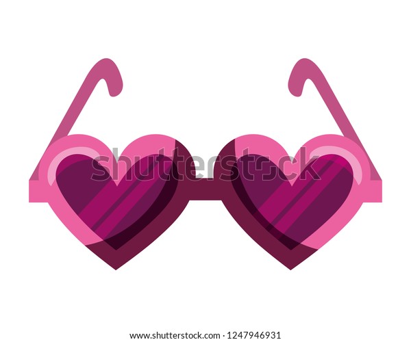 heart shaped lens glasses