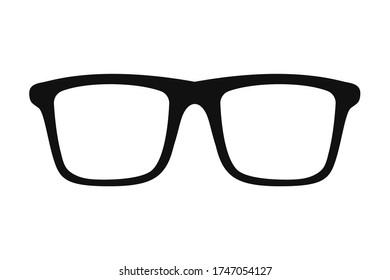 Glasses hipster style. Vector illustration.