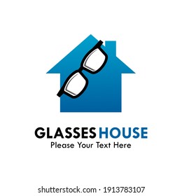 Glasses House Logo Template Illustration Stock Vector (Royalty Free ...