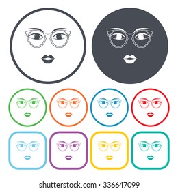 Glasses icon. 