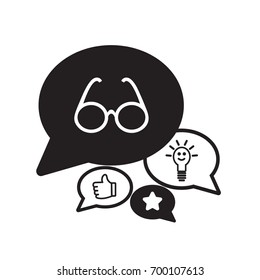 Glasses. Icon.
