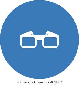 Glasses icon. 3D glass vector