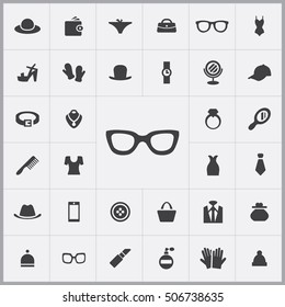 glasses icon. accessories icons universal set for web and mobile