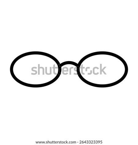 Glasses icon. Black vector illsutration.