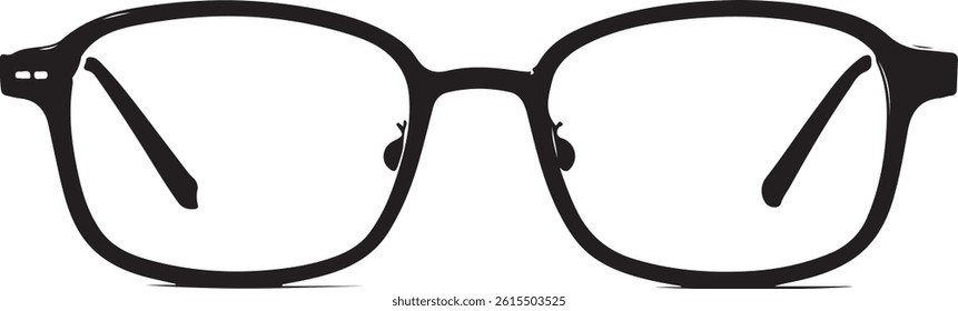 Glasses icon black vector isolated illustration 