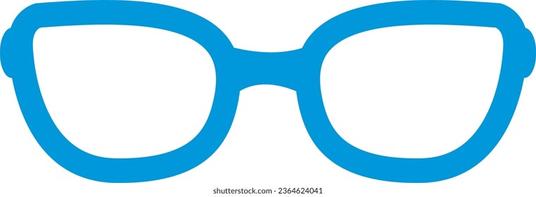 glasses icon blue vector flat transparent 