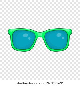 Glasses icon in cartoon style isolated on background for any web design 