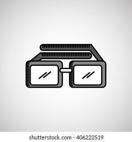 glasses icon design 