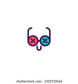 Glasses icon design. e-commerce icon vector illustration